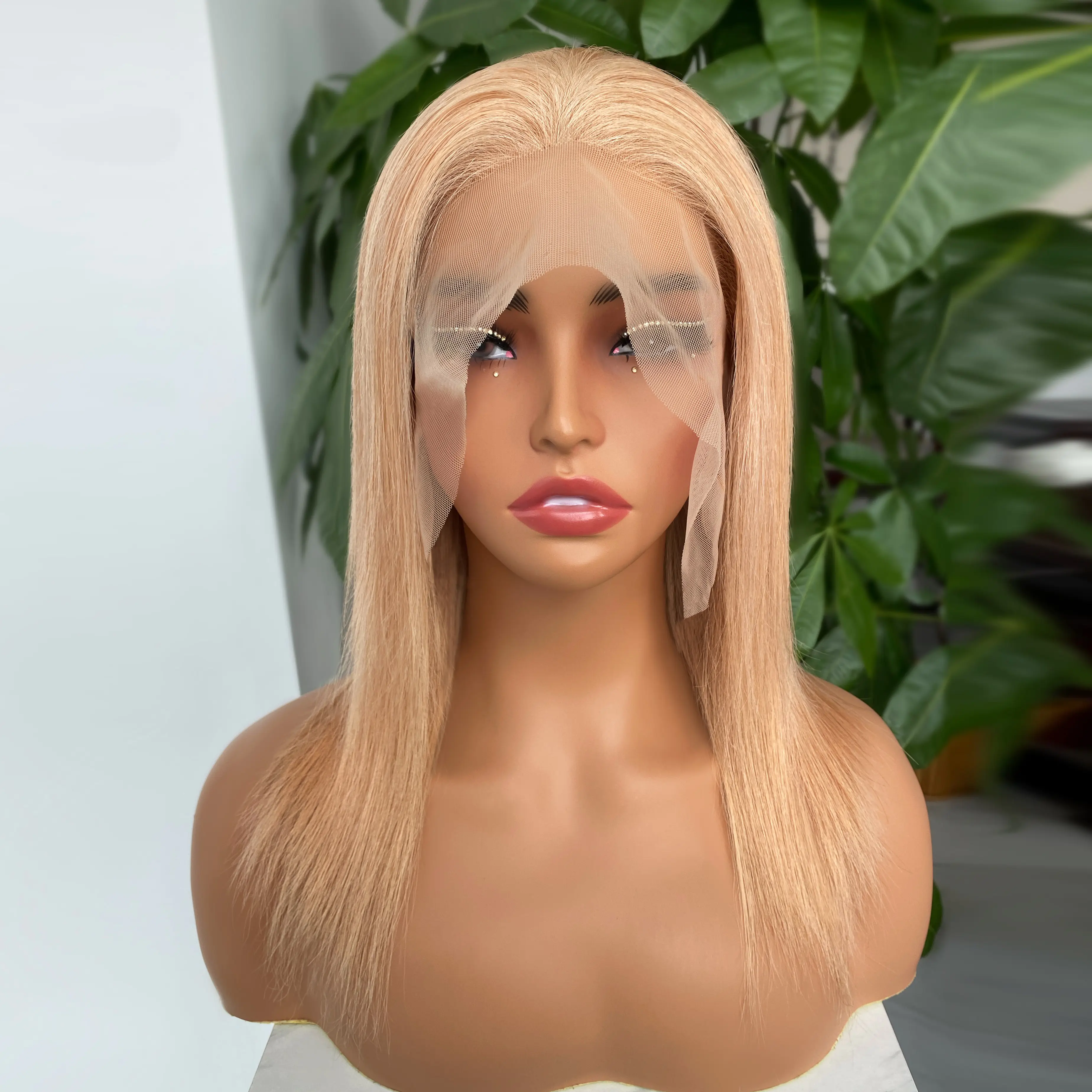 Virgin Silk Top Human Hair Wig Custom hand made 100%